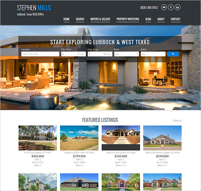 Teksas Emlak Websitesi Stephen Mills