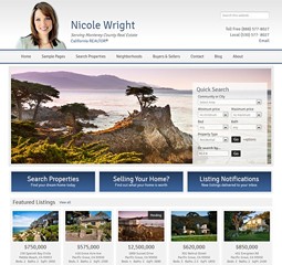 example real estate website design