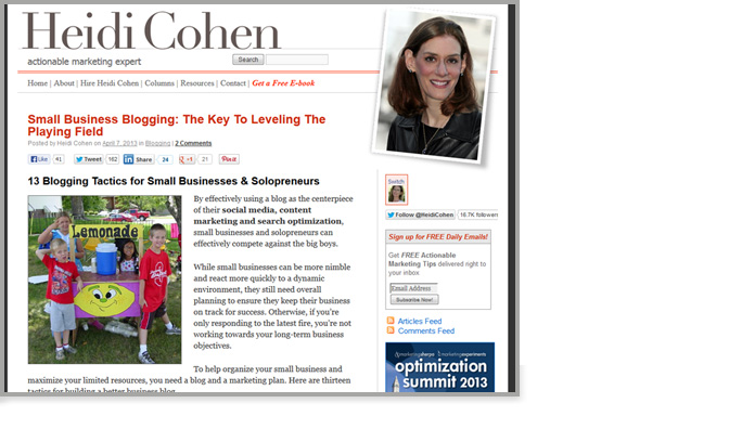 Heidi Cohen Blog