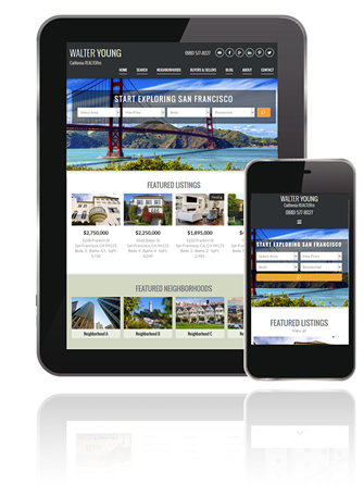 Responsive Real Estate Website Tablet