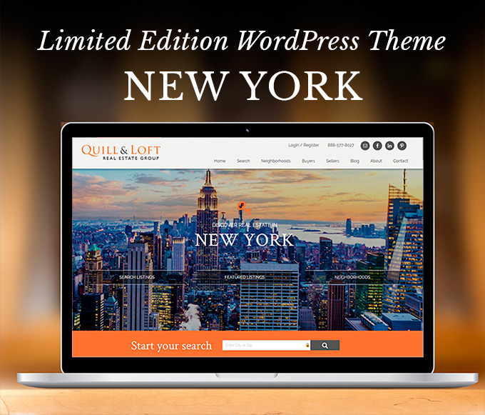 Real Estate WordPress Theme called New York