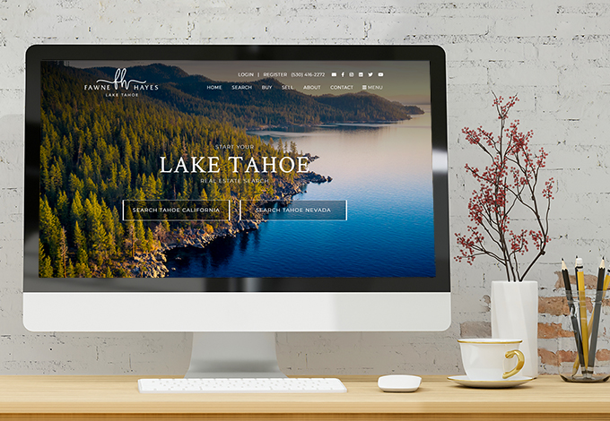 Custom Real Estate Website design on pc