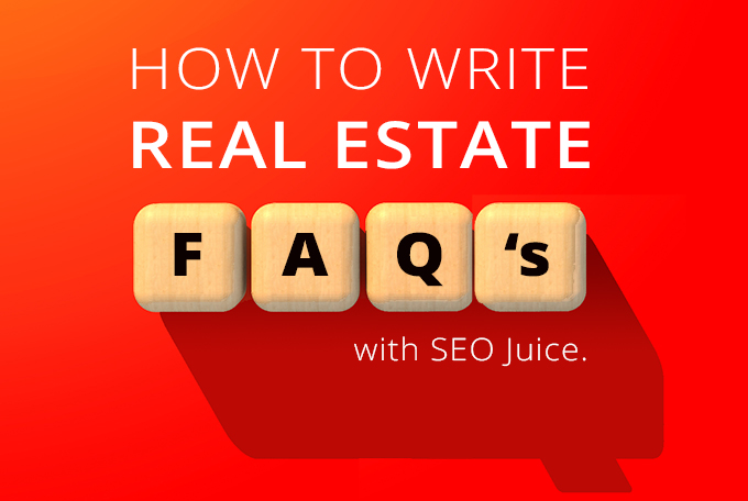 How to write real estate frequently asked questions graphic
